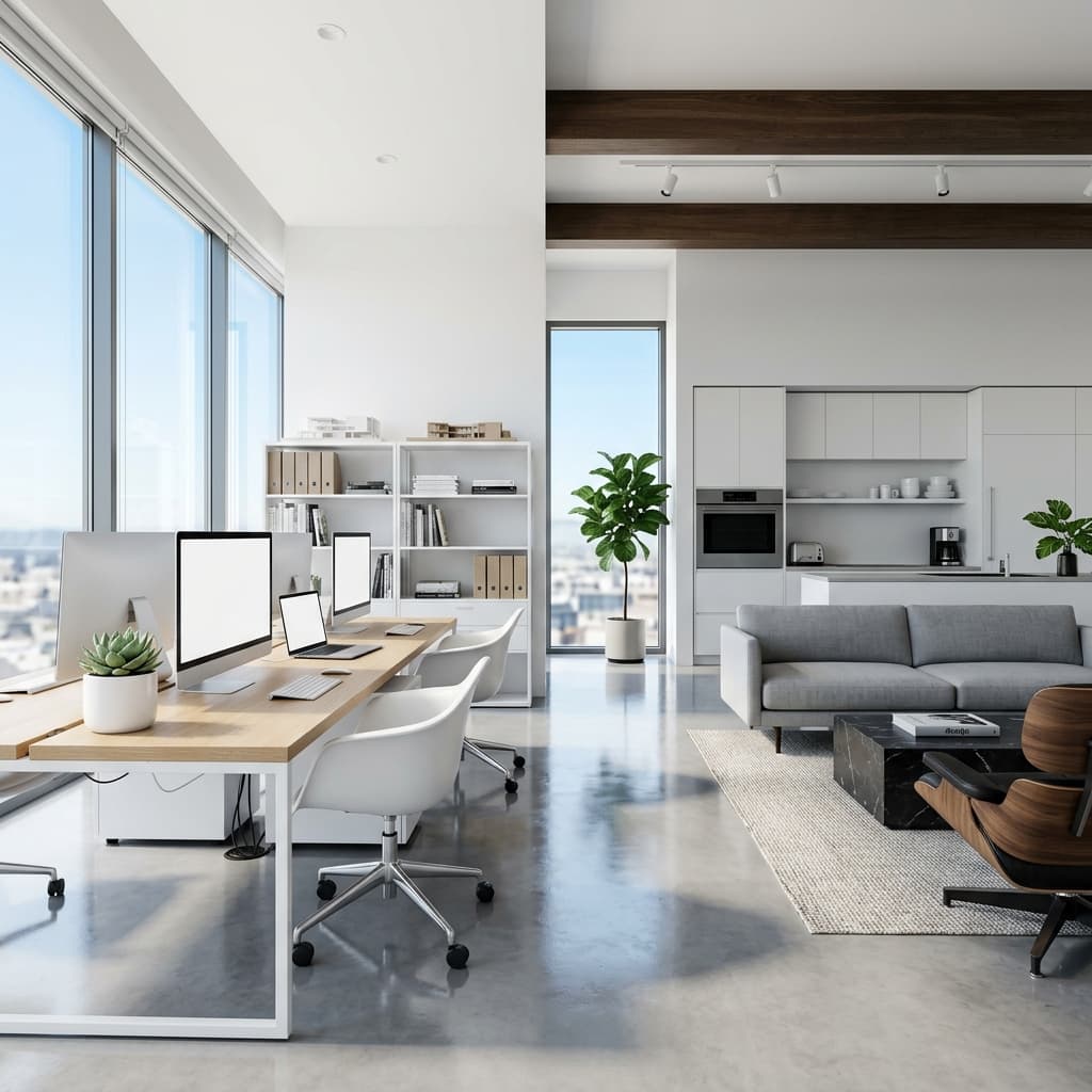 Espace professionnel ultra propre